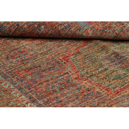 Tappeto Mamlouk Pakistan azzurro marrone 126x182
