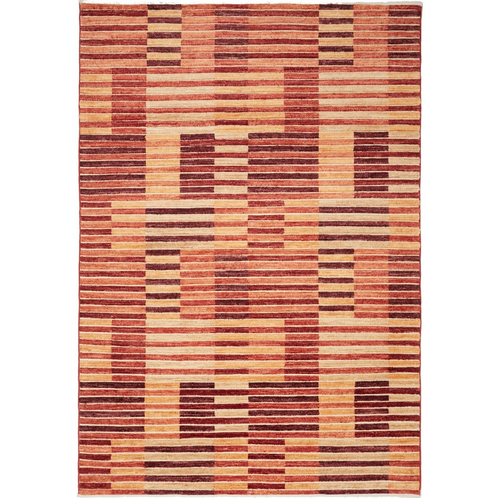 Tappeto Barjesta Pakistan rosso giallo 168x244