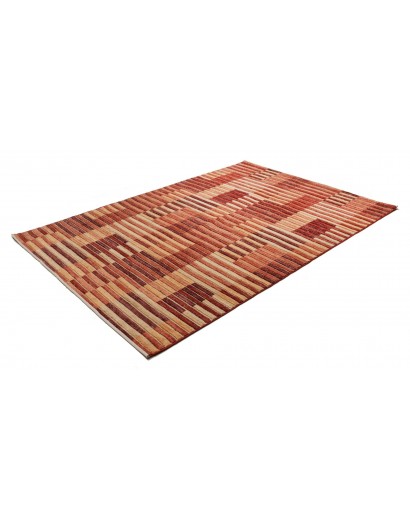 Tappeto Barjesta Pakistan rosso giallo 168x244