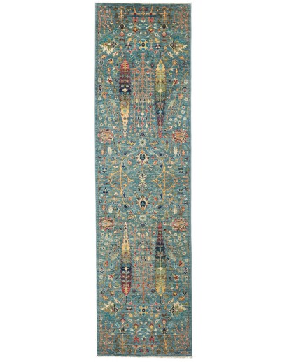 Tappeto Shahi Fine Pakistan bianco marrone 79x297
