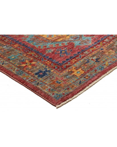 Tappeto Tribal Pakistan rosso bianco 80x299