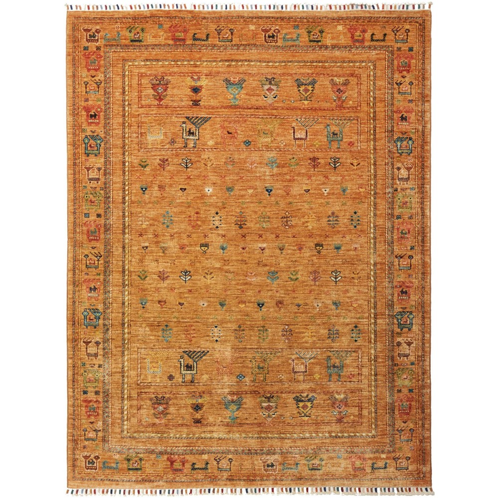 Tappeto Rubin Pakistan arancione bianco 147x192