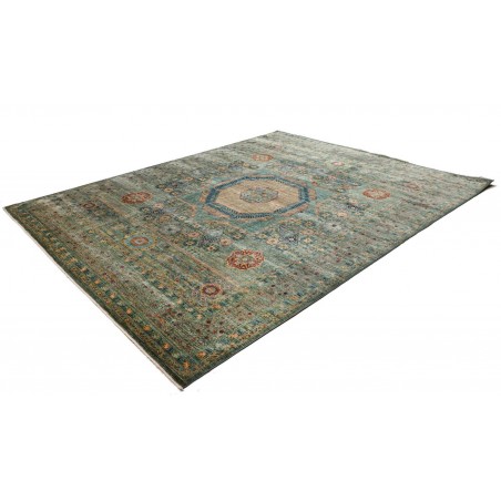 Tappeto Mamlouk Pakistan azzurro verde 251x317