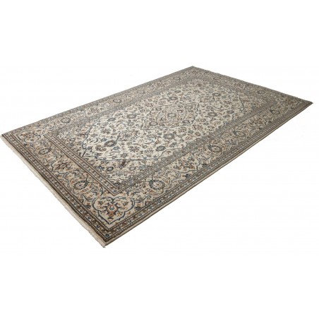 Tappeto Kashan Persia beige grigio 195x302