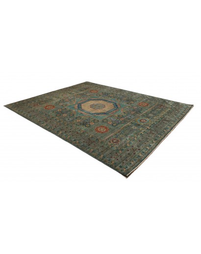 Tappeto Mamlouk Pakistan azzurro verde 251x317