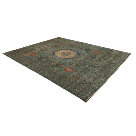 Tappeto Mamlouk Pakistan azzurro verde 251x317