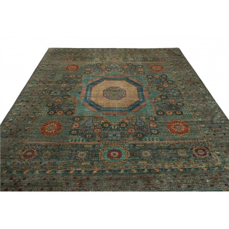 Tappeto Mamlouk Pakistan azzurro verde 251x317