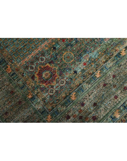 Tappeto Mamlouk Pakistan azzurro verde 251x317