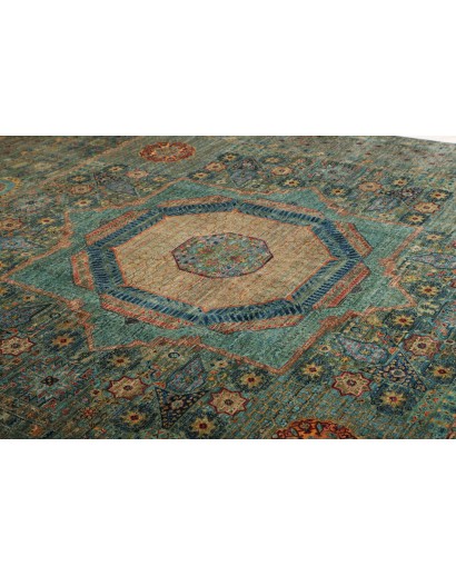 Tappeto Mamlouk Pakistan azzurro verde 251x317