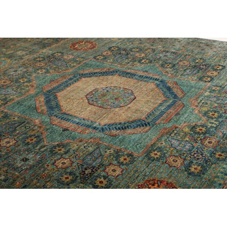 Tappeto Mamlouk Pakistan azzurro verde 251x317