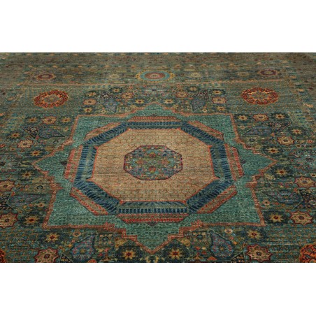Tappeto Mamlouk Pakistan azzurro verde 251x317