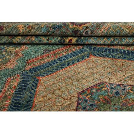 Tappeto Mamlouk Pakistan azzurro verde 251x317