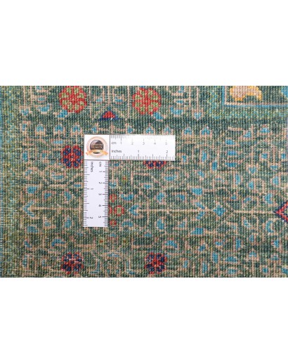 Tappeto Mamlouk Pakistan azzurro verde 251x317