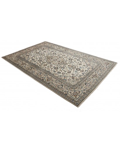 Tappeto Kashan Persia beige grigio 195x302