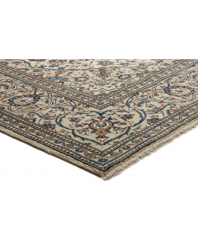 Tappeto Kashan Persia beige grigio 195x302