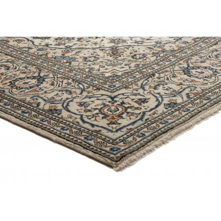 Tappeto Kashan Persia beige grigio 195x302