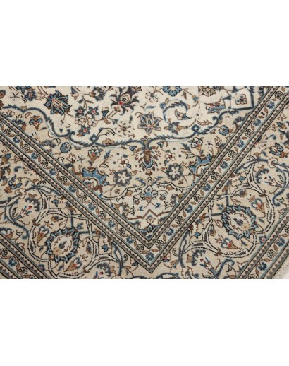 Tappeto Kashan Persia beige grigio 195x302