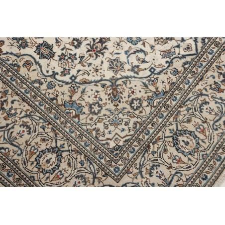 Tappeto Kashan Persia beige grigio 195x302