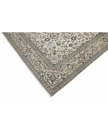 Tappeto Kashan Persia beige grigio 195x302