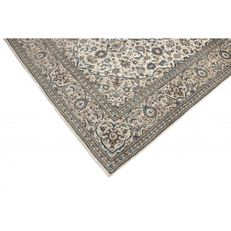 Tappeto Kashan Persia beige grigio 195x302