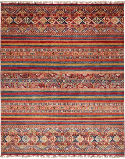 Tappeto Samarkand Pakistan rosso marrone 199x245