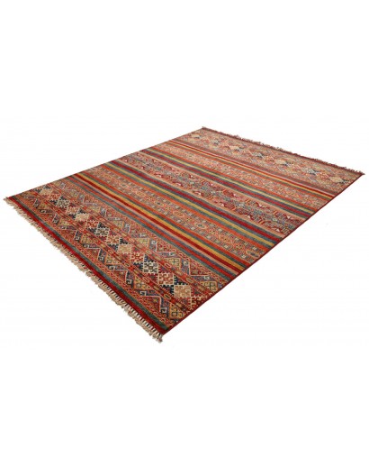 Tappeto Samarkand Pakistan rosso marrone 199x245
