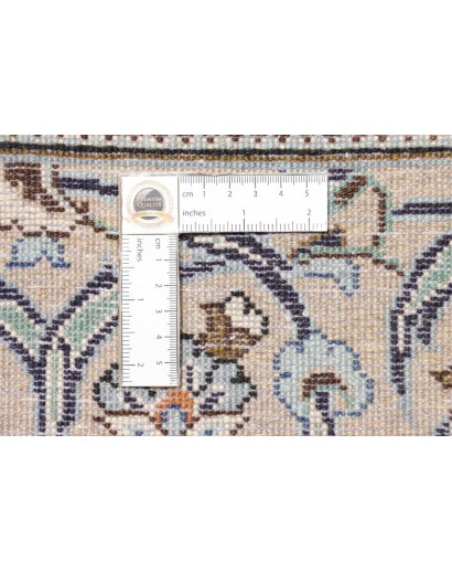 Tappeto Kashan Persia beige grigio 195x302