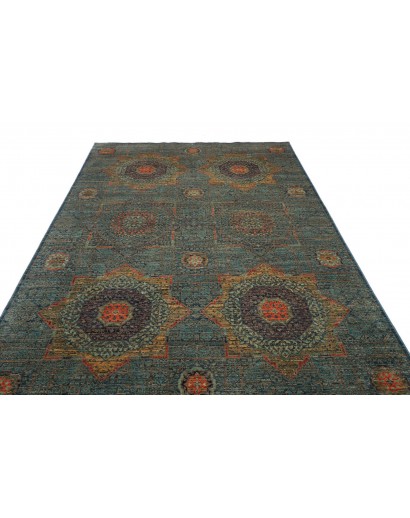 Tappeto Mamlouk Pakistan azzurro bianco 203x299