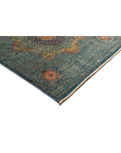 Tappeto Mamlouk Pakistan azzurro bianco 203x299