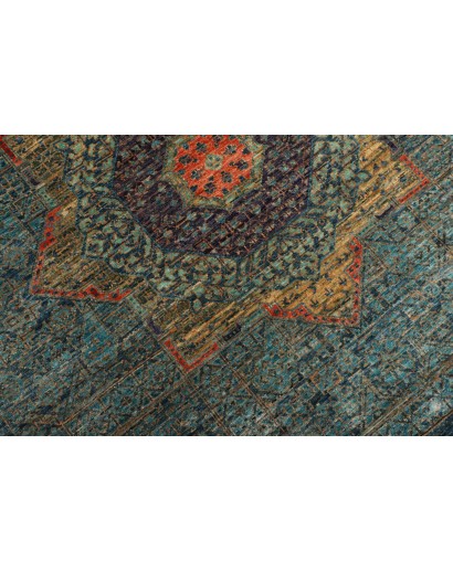 Tappeto Mamlouk Pakistan azzurro bianco 203x299