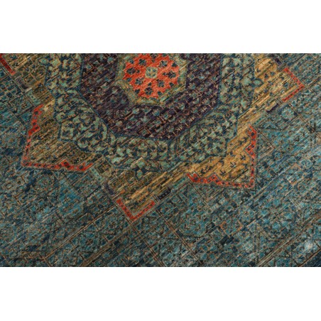 Tappeto Mamlouk Pakistan azzurro bianco 203x299