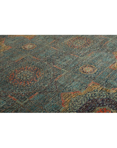 Tappeto Mamlouk Pakistan azzurro bianco 203x299