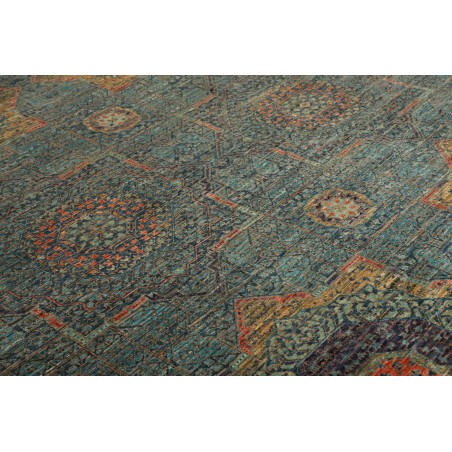 Tappeto Mamlouk Pakistan azzurro bianco 203x299