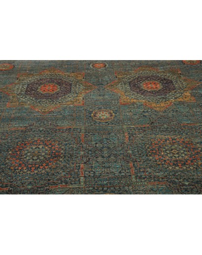 Tappeto Mamlouk Pakistan azzurro bianco 203x299