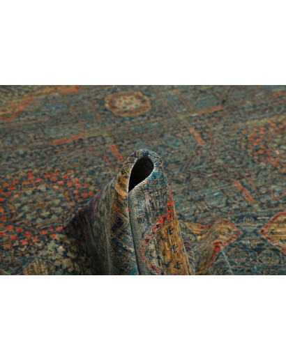 Tappeto Mamlouk Pakistan azzurro bianco 203x299