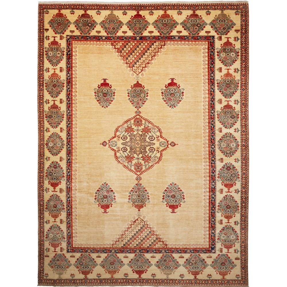 Tappeto Kazak Fine Pakistan marrone 273x362 Tappeto Kazak Fine Pakistan marrone 273x362