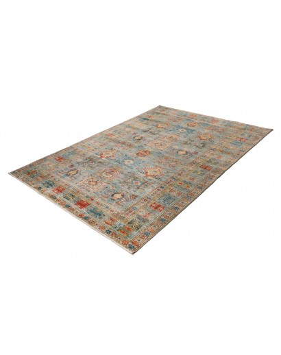 Tappeto Kazak Fine Pakistan bianco grigio 168x240