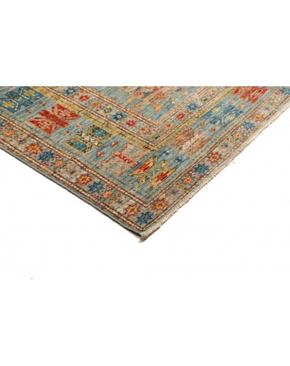 Tappeto Kazak Fine Pakistan bianco grigio 168x240
