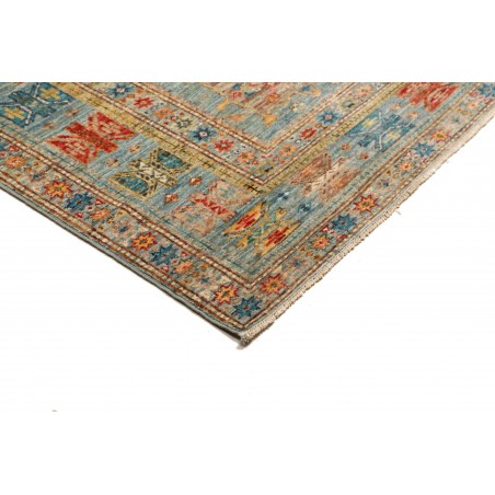 Tappeto Kazak Fine Pakistan bianco grigio 168x240