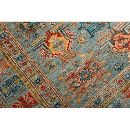 Tappeto Kazak Fine Pakistan bianco grigio 168x240