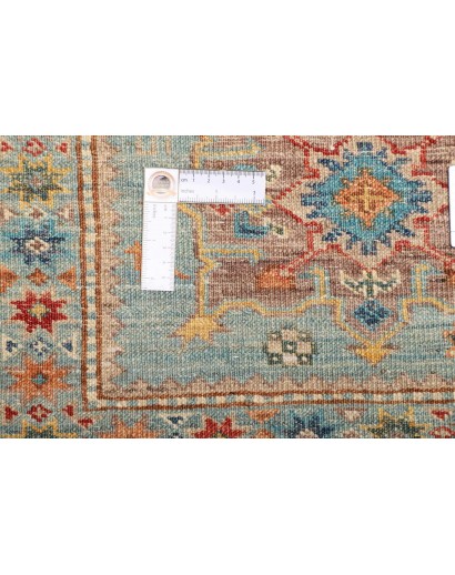 Tappeto Kazak Fine Pakistan bianco grigio 168x240
