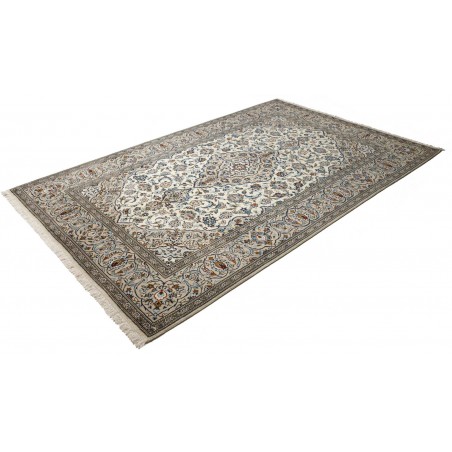 Tappeto Kashan Persia beige grigio 197x304