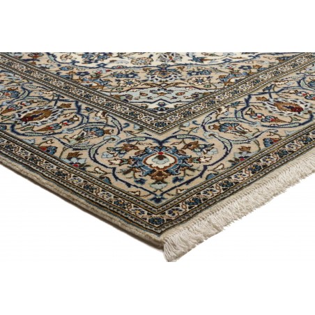 Tappeto Kashan Persia beige grigio 197x304