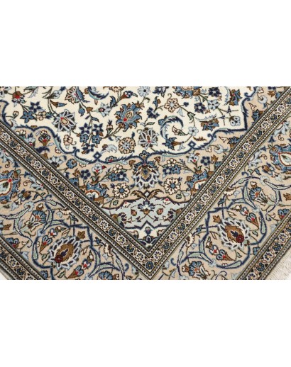 Tappeto Kashan Persia beige grigio 197x304