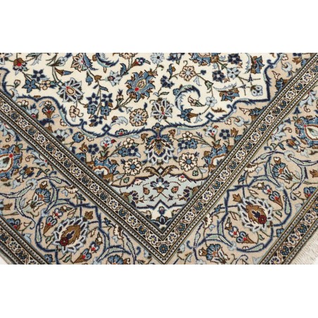 Tappeto Kashan Persia beige grigio 197x304