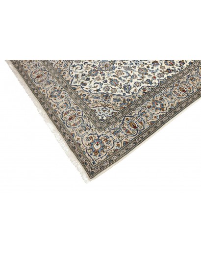 Tappeto Kashan Persia beige grigio 197x304
