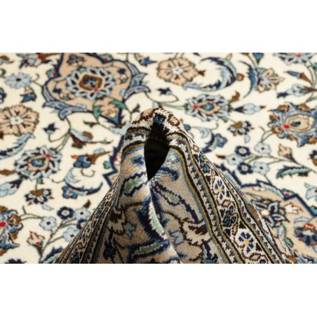 Tappeto Kashan Persia beige grigio 197x304