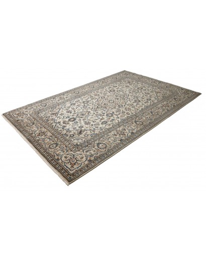 Tappeto Kashan Persia beige bianco 204x298