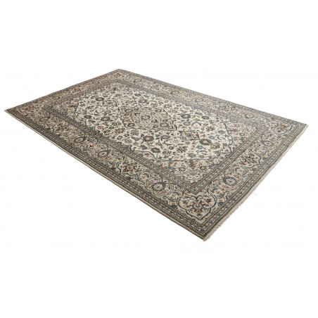 Tappeto Kashan Persia beige bianco 204x298
