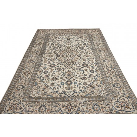 Tappeto Kashan Persia beige bianco 204x298